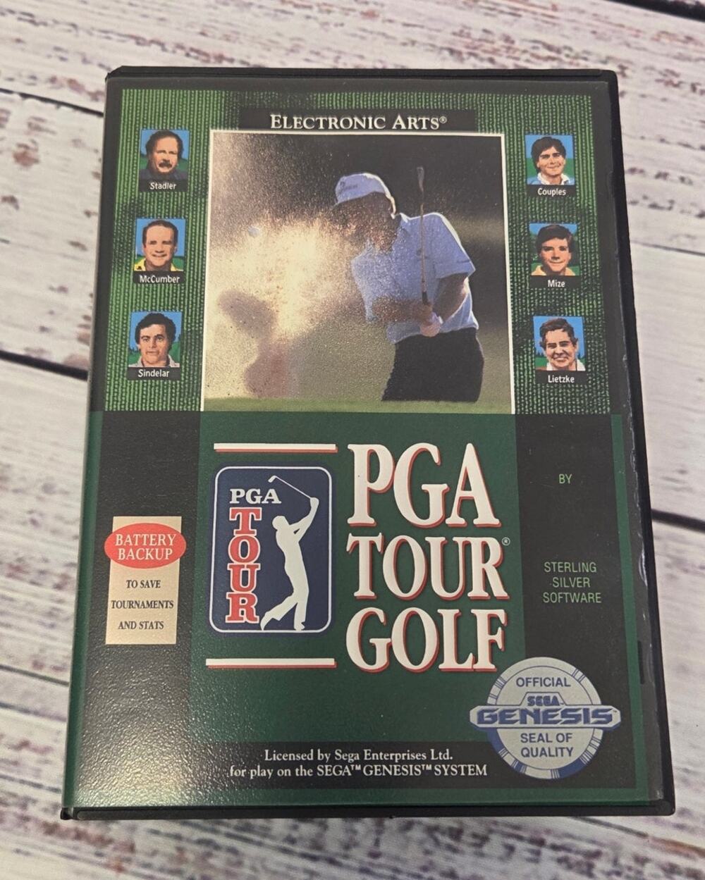 PGA Tour Golf (Sega Genesis 1991) Case and Manual Only, NO Game